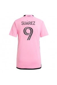 Inter Miami Luis Suarez #9 Voetbaltruitje Thuis tenue Dames 2024-25 Korte Mouw